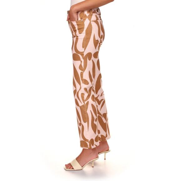 Sanctuary Animal Print Lion River High Rise Straight 90's Jeans Size 33 - Picture 11 of 14